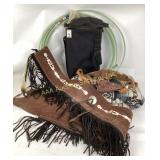 Lasso, Leather Fringed Gun Sleeve, Shoulder Holste