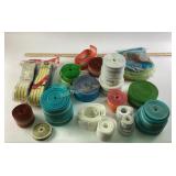 Rolls of Vinyl and Nylon Webbing