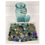 Glass Marbles with Ball Ideal Jar