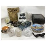 Decorative Plates, Crystal Glassware, Bronze Plaqu