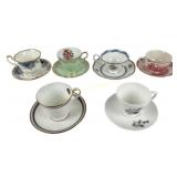 tea cups and saucers: aynsley, narumi,