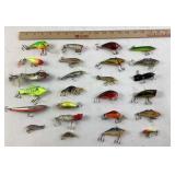 Assorted Fishing Lures Including Crankbaits, Poppe