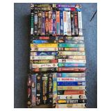 VHS tapes: virtuosity, the client, time cop,