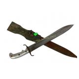 Machete Knife,  Machete De Art no. A5482 in metal
