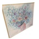 Abstract Floral Acrylic Painting by Lee Reynolds