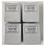(4) boxes of 5,56x45 (M855) FMJ BT 62 gr bullets