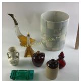 Decorative Glassware, Pottery, and Novelty Items
