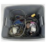 Heavy duty rope pulley hoist, extension cords,