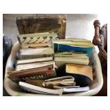 Books: electric guitars, motorcycle encyclopedia,