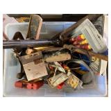 Craftsman sockets, door lock install kit, saw