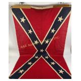 Confederate Battle Flag with Wooden Hanger
