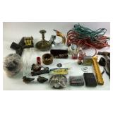 Mixed Items Including Tools, Decorations, Fishing