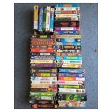 VHS tapes: serendipity,  dantes peak, five guns