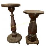 (2) Wooden plant stand 32Hx1420W and 27Hx15W