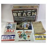 Decorative Metal Signs and Posters Featuring Pop C