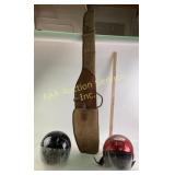 Leather Rifle Case with Embossed Design and Two DO