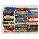 VHS Tapes: Bambi, Matilda, space jam, dumbo, and