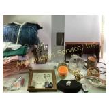 Denim Jacket Stained, Tableware, and Decor