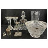 Gotham Fine Crystal Lady Anne Decanter w/silver