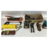 Tools:  wrenches, screwdrivers, sockets, hand