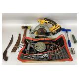 Dewalt cordless circular saw (untested).  Punch