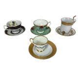 Tea cups and saucers sets: Salisbury leaves,