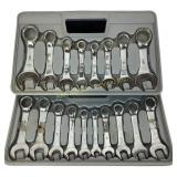 combination Wrench sets in trays