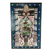 Tiffany style stained glass panel - large 40ï¿½H x