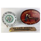 Billiards wooden sign, Commemorative Plate, life b