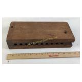 Wooden Cigar Press Mold with Grooved Inserts
