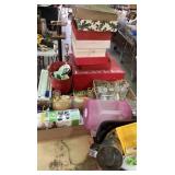 Glassware, Buttons, Lamps, and Kitchenware