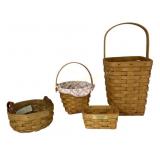 Longaberger baskets: lined hope basket, leather