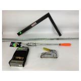 Pittsburgh Pry Bar, Steel Square, Staple Gun,