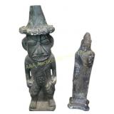 Tiki Statue & Bodhisattva Statue