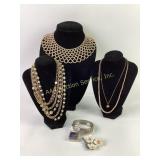 Pearl like ladies collar, pearl like necklace,