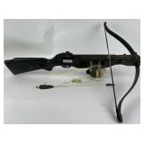 Cross bow with Zebco 808 reel attached