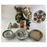 Decorative Plates, Ceramic Figurines, Plush Rabbit