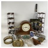 Decorative Items Including Howard Miller Mantel Cl