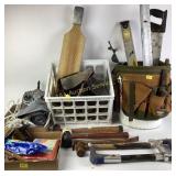 Hand Tools: plane, hammers, pulleys