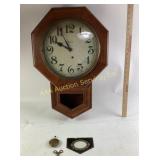 Ansonia Clock Company Octagon Wall Clock With Key