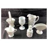 Milk Glass Some Westmoreland: Vases, Pitchers, Bas
