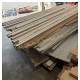 (36) 1.5 in x 1.5 in x 105 in long, unfinished,