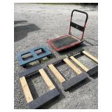 (5) 4-wheeled furniture dollies. One with handle.