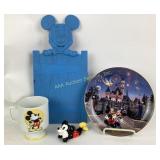 Disneyland plate, mug, Mickey porcelain