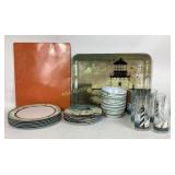 Evolution plastic lighthouse cups, bowls and