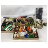 Salt and pepper shakers: bunnies. Crocks,