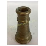 Brass fire hose nozzle, rubber seal is in good