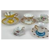 Tea cups and saucer sets: Sutherland china,