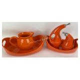 Rachel Ray serving trays and oil jars. Plus an