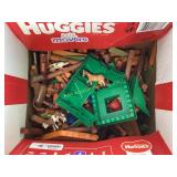 Lincoln Logs, animals and accessories